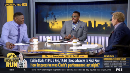 Paul Pierce reacts to Caitlin Clark's performance vs. LSU in the Elite Eight